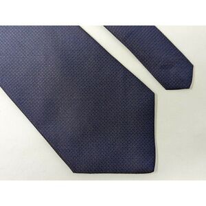 VINTAGE BUGATTI SILK TIE BLUE BROWN CHAMELEON COLOR SHIFT PATTERN 4"